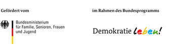 Diese Veranstaltung wird gefördert durch das Bundesprogramm Demokratie Leben